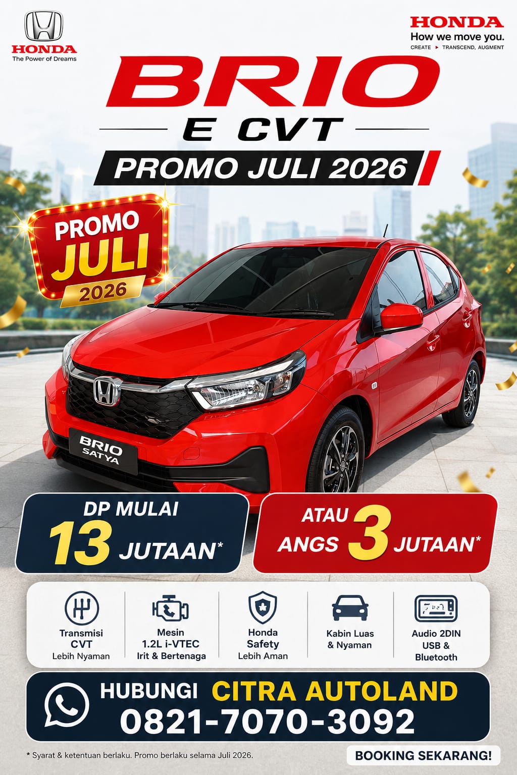 paket kredit brio
